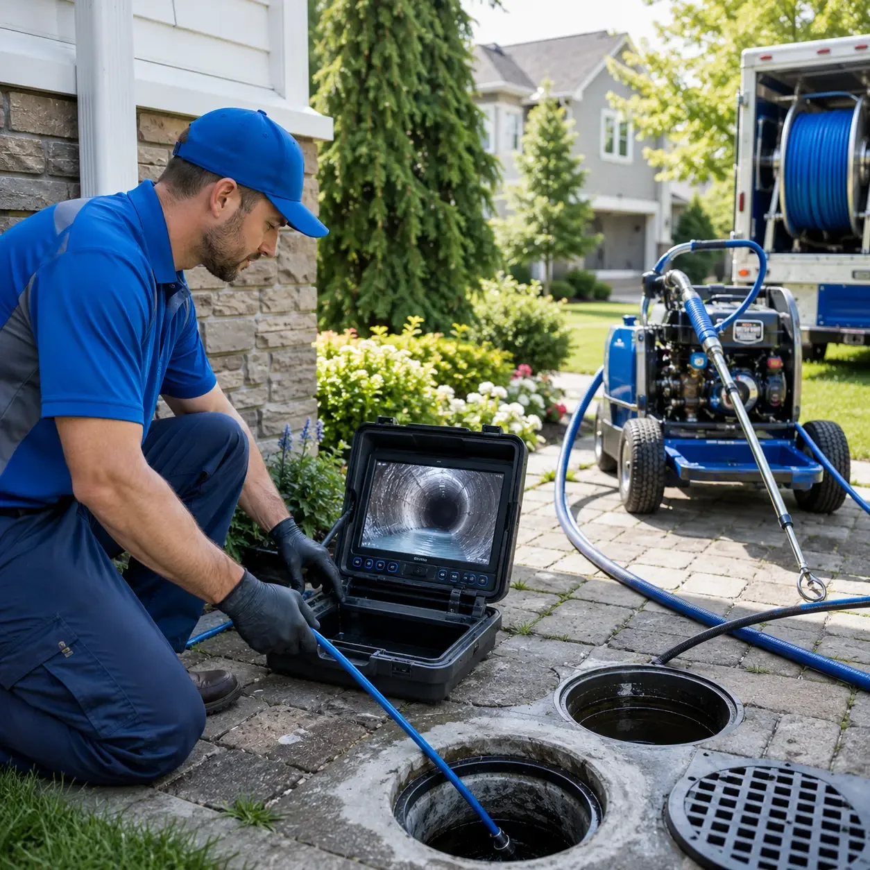 Outdoor drain cleaning professionals serving Lawrence, IN