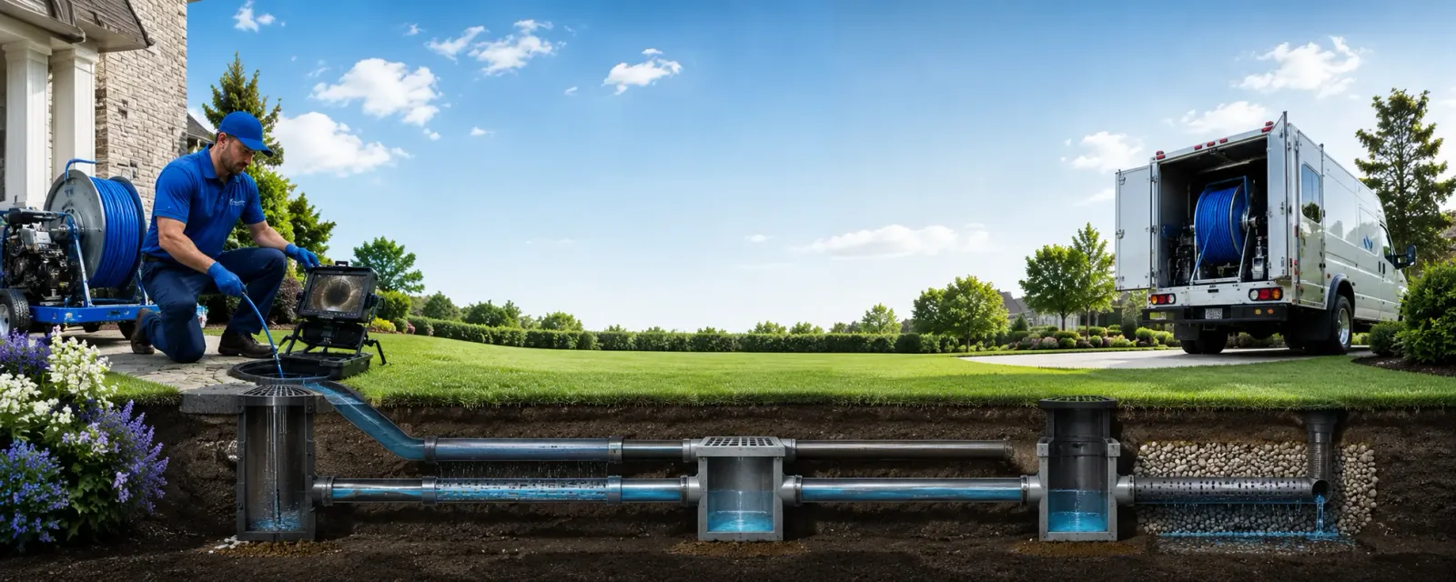 Outdoor drain cleaning information for Lawrence, IN